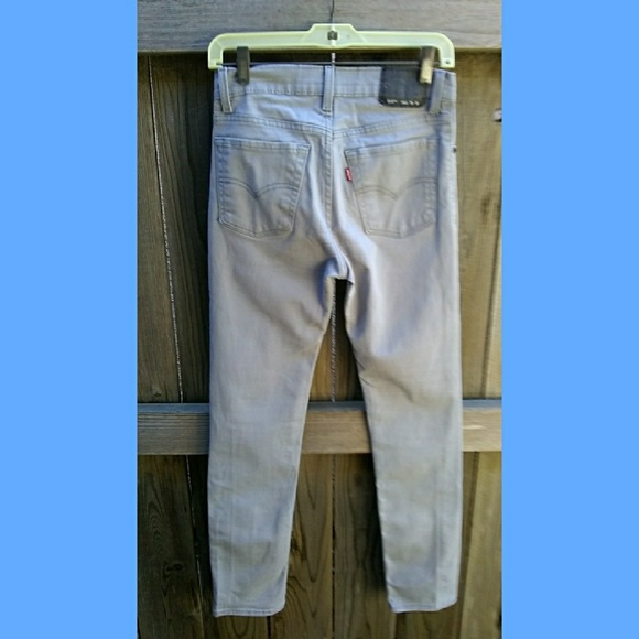 LEVI'S 510 SUPER SKINNY 16 REG 28 x 28 GRAY JEANS - Picture 2 of 3